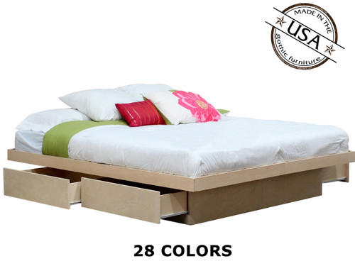 king platform bed wood diy