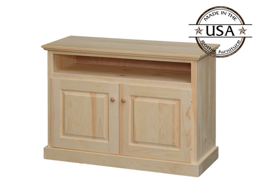 Two Door Open Shelf TV Stand 48