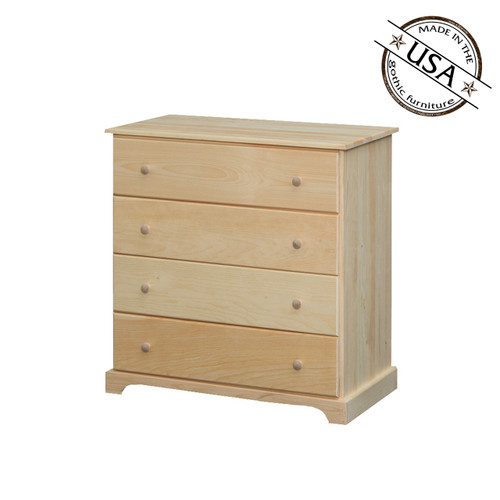 Alpine Seven Drawer Chest 20 x 36 x 55 | Pine Wood | Gothic