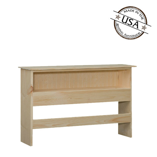 Full Bookcase Headboard (41" High) in Pine