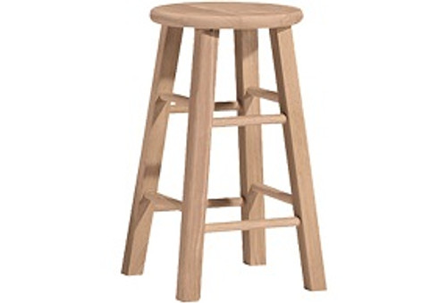 24" Wood Stool (Set of Two)