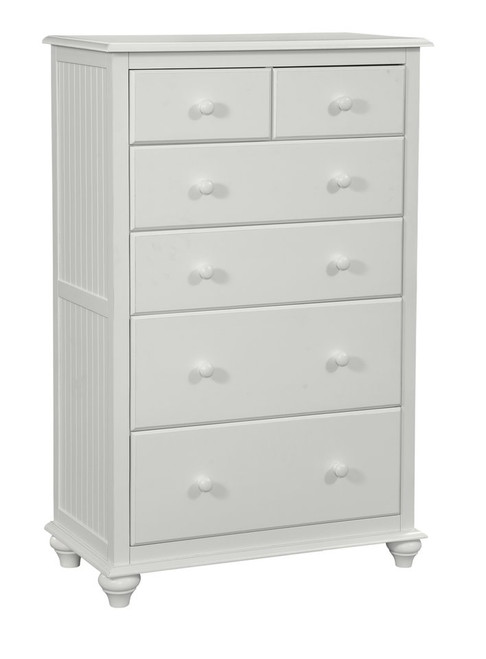 Beach White Eight Drawer One Door Dresser | Made By: John Thomas