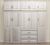 Raised Panel Wall Closet System 6 Piece Set Raised Panel Wall Closet System 6 Piece Set