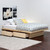 Platform Bed With 2 Drawers Without Tracks (Shown In Pine) Platform Bed With 2 Drawers Without Tracks (Shown In Pine)