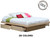 King Platform Bed with 4 Drawers on Tracks | Birch Wood