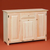 Sunnyside One Drawer Two Door w/Waste Basket Server | Pine Wood Sunnyside One Drawer Two Door w/Waste Basket Server | Pine Wood