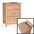 Lancaster Three Drawer Powered Nightstand
