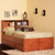 Shown in Natural Teak over Birch w/ optional Bookcase Headboard.