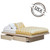 Full Platform Bed with 2 or 4 Drawers on Tracks | Birch Wood Full Platform Bed with 2 or 4 Drawers on Tracks | Birch Wood