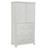 Beach Distressed White Three Drawer Armoire