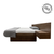 Full Vaso Walnut Platform Bed