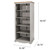 Corona Gray 5 Shelf Bookcase