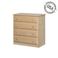 Riverdale Four Drawer Chest 20 x 36 x 38 | Pine Wood