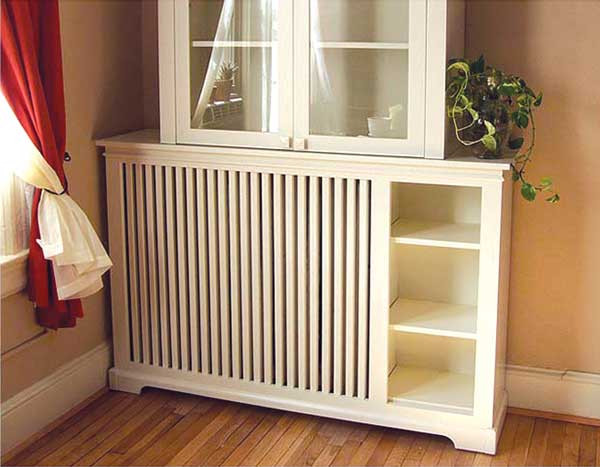 Custom Radiator Cover With Shelving Gothic Furniture