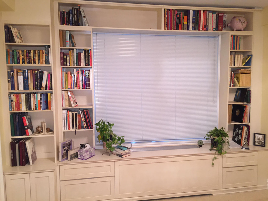 Custom - Wall to Wall Bookcase with Radiator Cover | Gothic Furniture