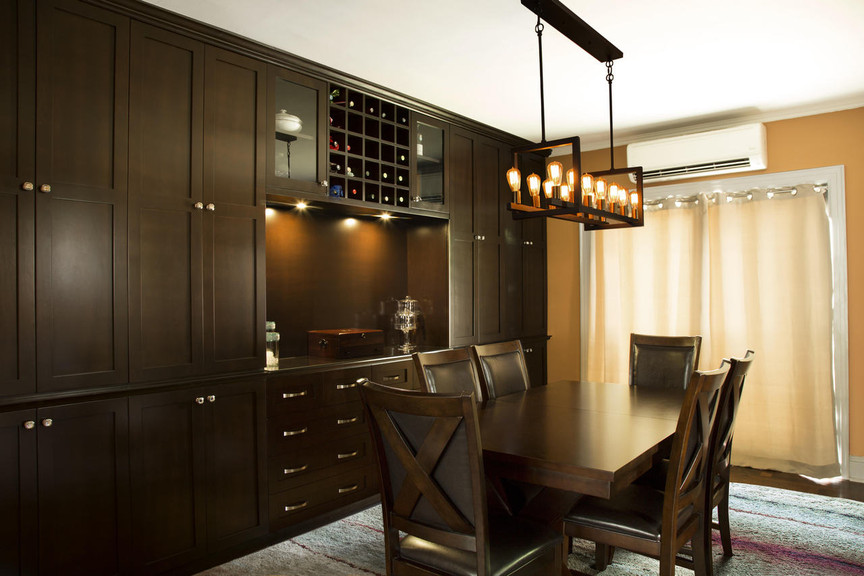 shelving unit dining room