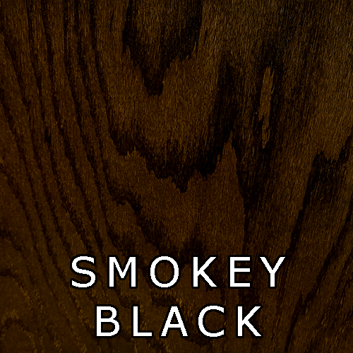 Wood Finish Sample, Smokey Black - Stain, Oak Wood