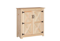 Pine Barn Door Jelly Cabinet 15 x 38 x 41