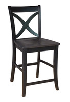 Coal and Black Salerno Stool