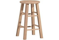 18" Wood Stool (Set of Two)