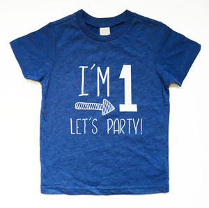 I'm 1 Let's Party, First Birthday Shirt, 1st Birthday Tee, I'm One Let's Party