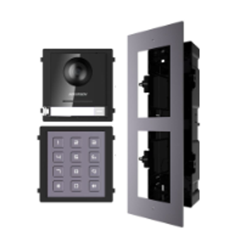 Hikvision 2nd Gen IP Intercom Kit, Door Station, Keypad Module & Flush Gang Box