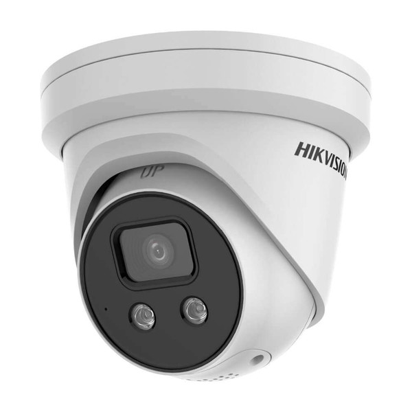 Hikvision 6MP Outdoor AcuSense Gen 2 Turret Camera, IR, Mic, Strobe, Audio Alarm, 4mm