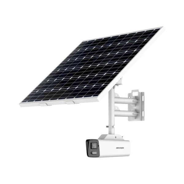 Hikvision 8MP ColorVu Bullet Solar Power 4G Camera, 80W Panel, No Battery, 4mm