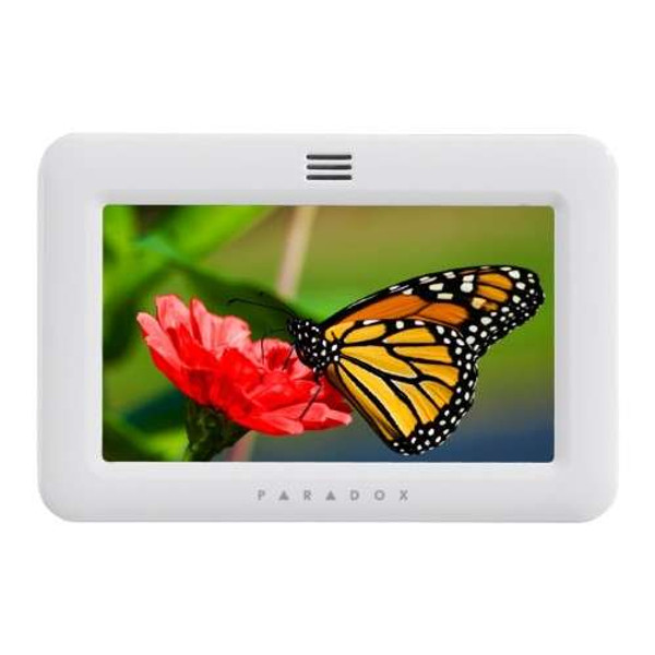 Paradox TM50 5" Touchscreen Keypad, SpotOn Locator & One Screen Monitoring, White