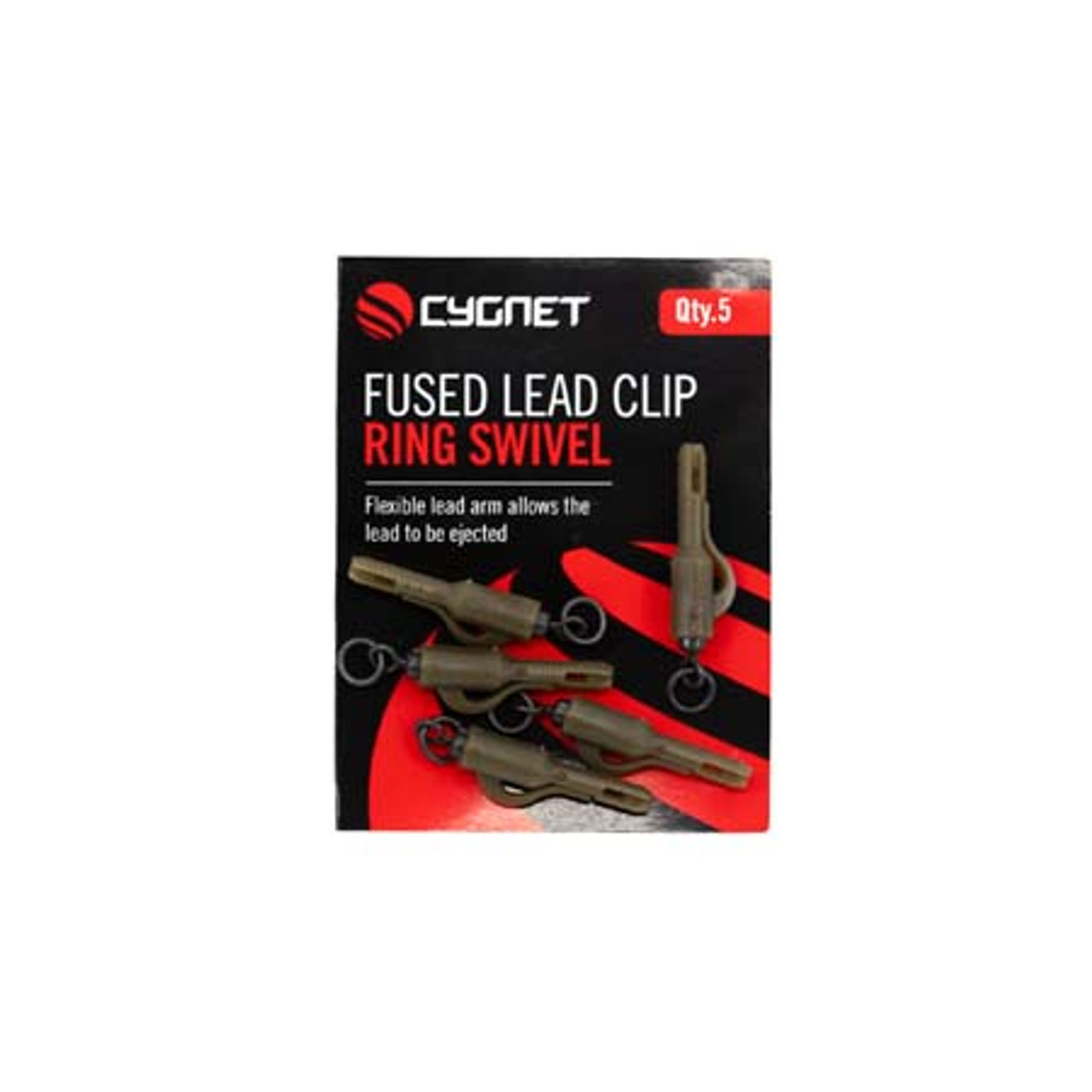 Cygnet Fused Lead Clip - Ring Swivels