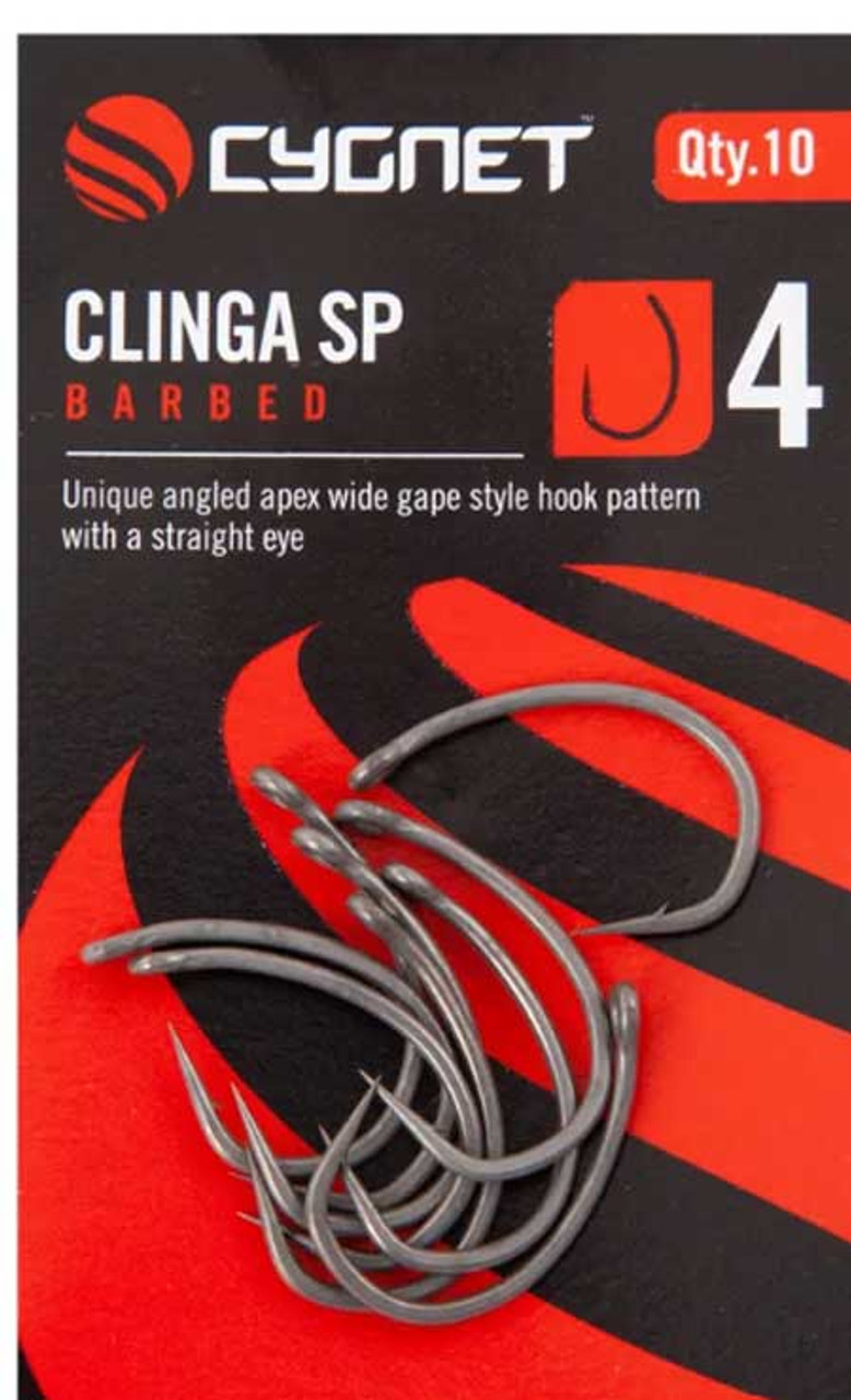 Cygnet Clinga SP Barbed Hooks - Carp Kit International