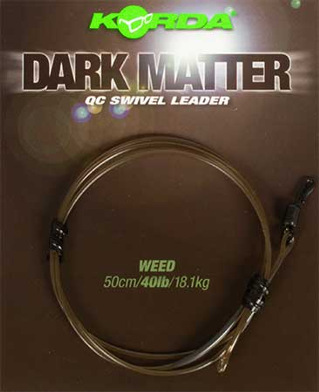 Korda Dark Matter QC Swivel Leaders 50cm 30lb