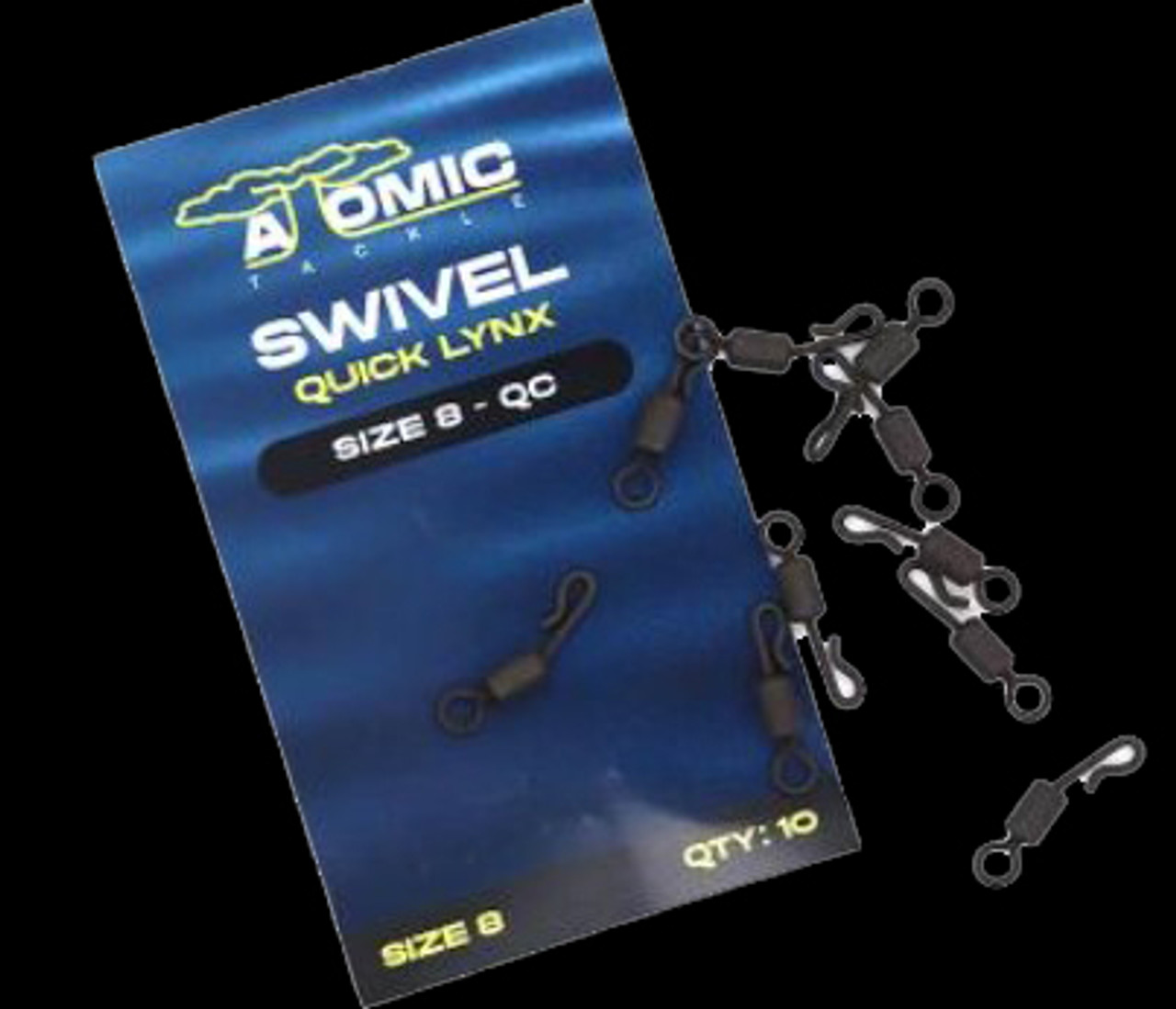 Atomic Quick Lynx Spinner Ring Swivel Size 8