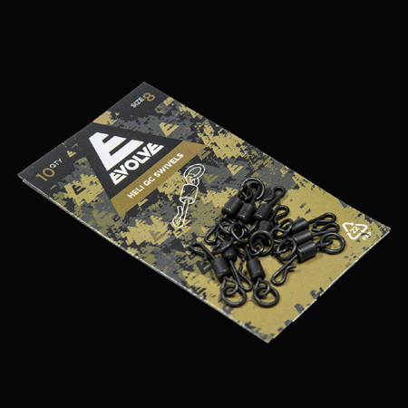 Evolve Tackle Heli QC Swivels Size 8