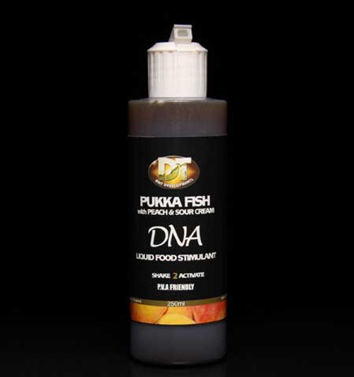 DT Baits Peach & Sour Cream DNA Feedstim Liquid 250ml