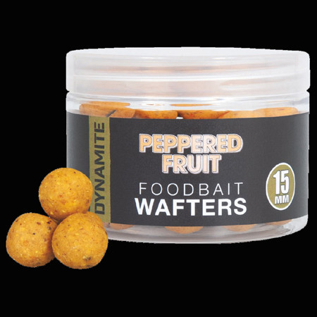 Dynamite Baits Peppered Fruit Foodbait Wafters 15mm
