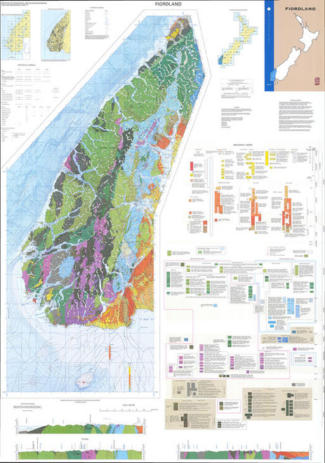 Geology of the Fiordland area : scale 1:250,000 Digital Download