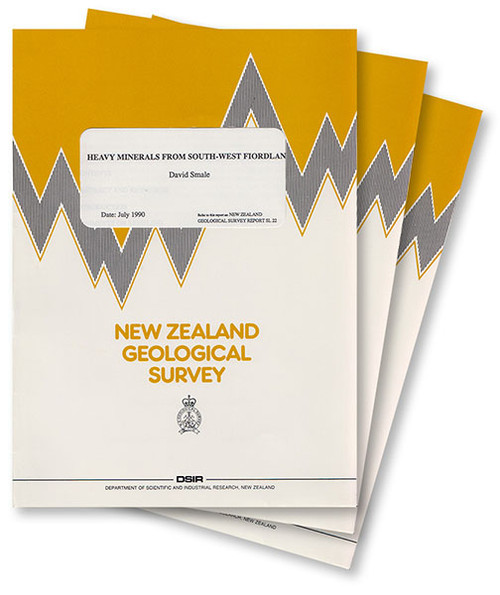 Heavy minerals from Cretaceous and Tertiary sandstones, Waipara and Oxford, North Canterbury