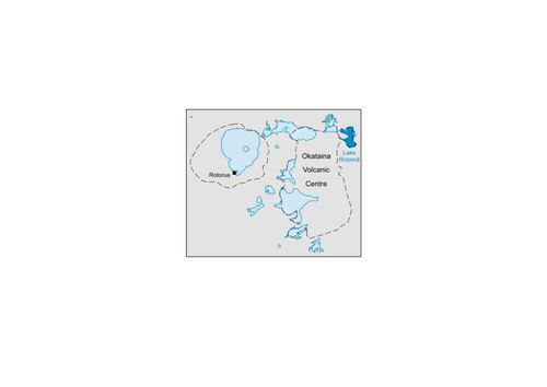 Bathymetric Map of Lake Rotomā, New Zealand