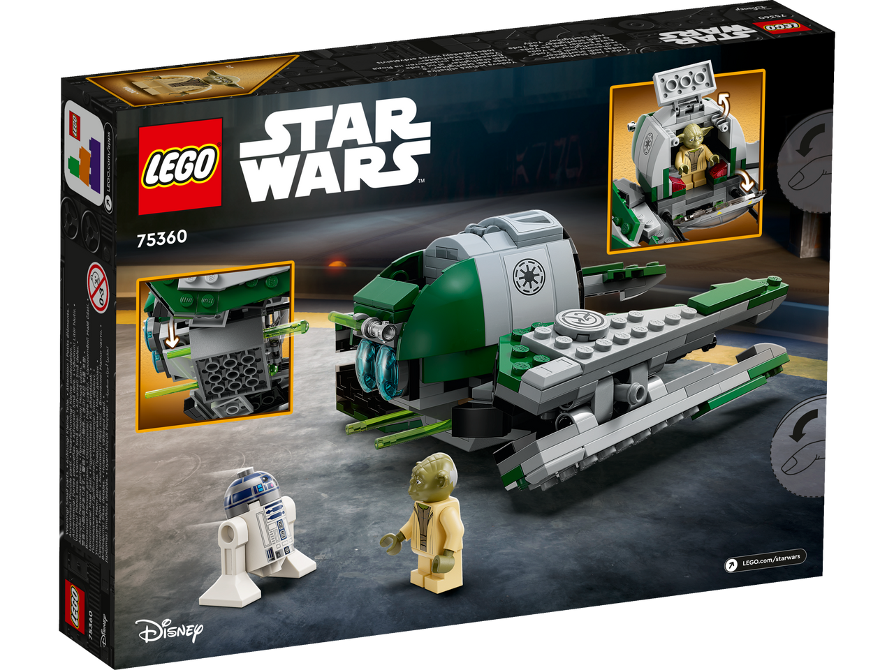 Review LEGO Star Wars 75360 Yoda's Jedi Starfighter - HelloBricks