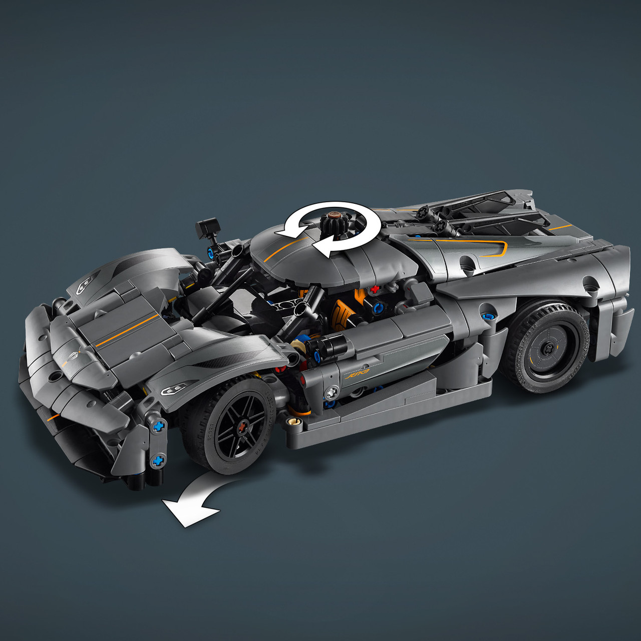 LEGO Technic 42173 Koenigsegg Jesko Absolut Gray Hypercar - Toy Store