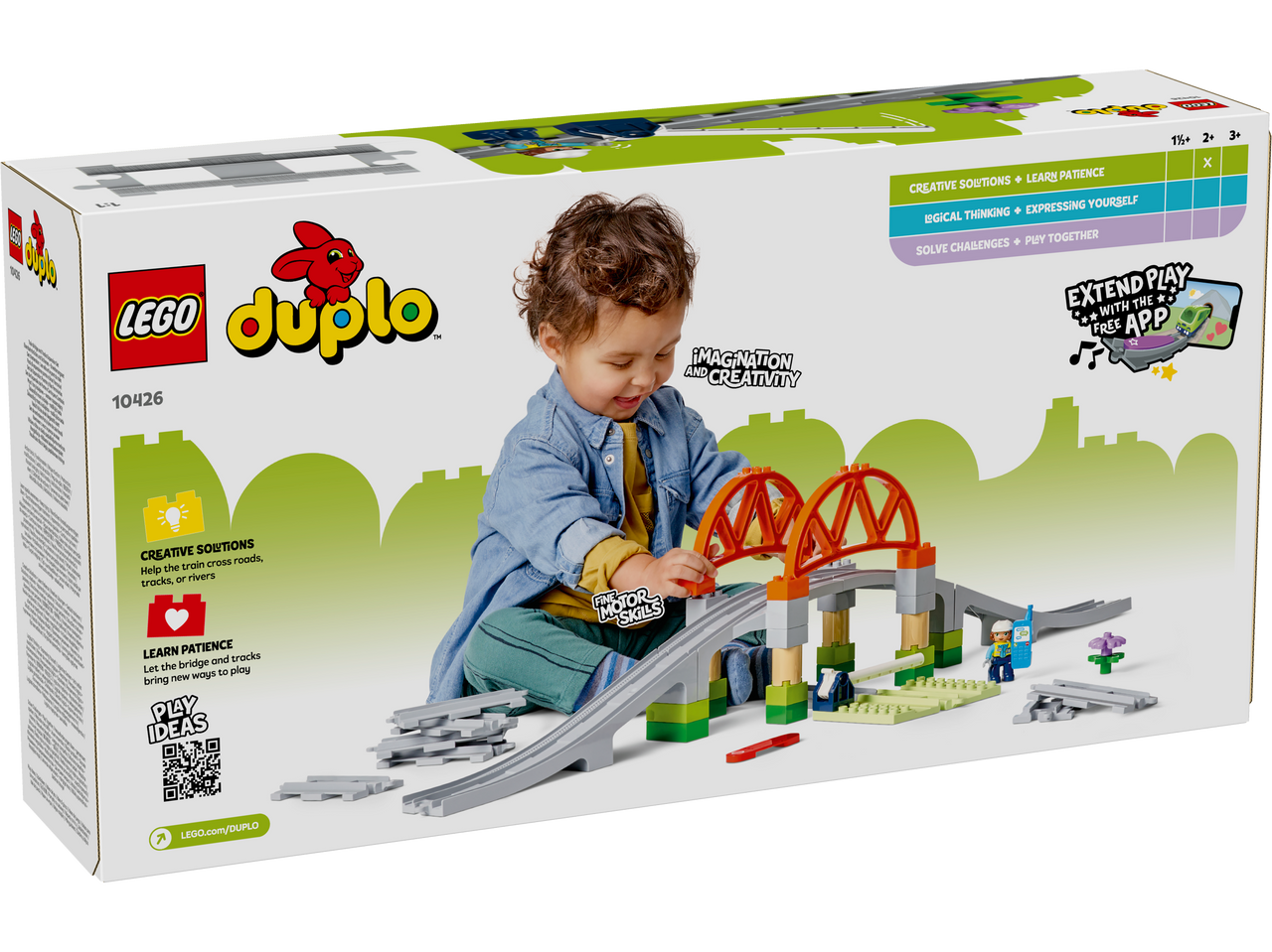 LEGO DUPLO 10426 Train Bridge and Tracks Expansion Set Toy Store