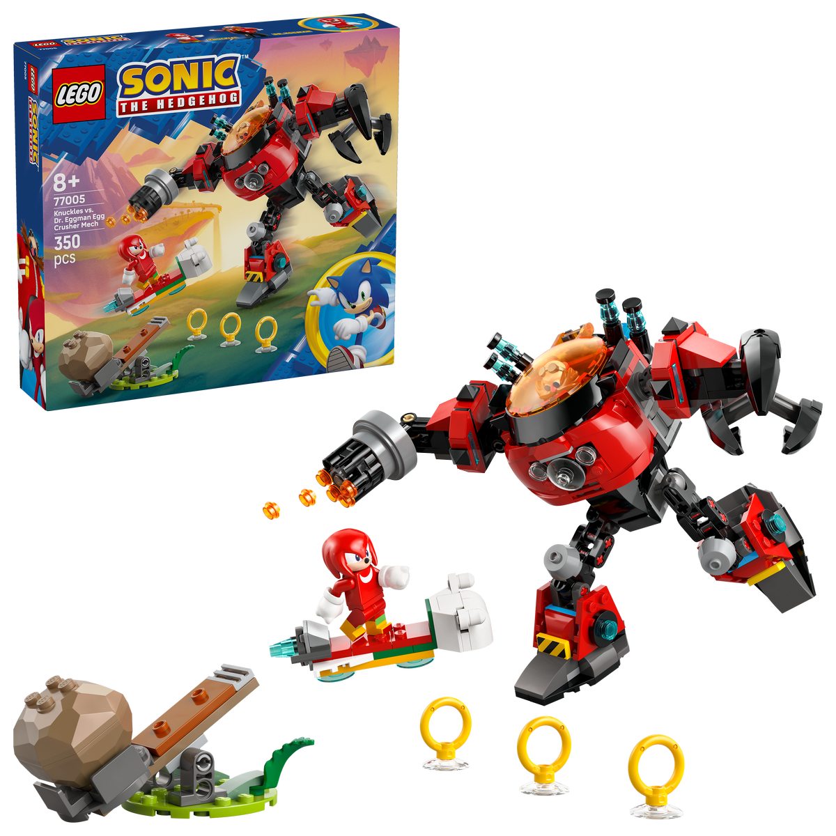 LEGO Sonic the Hedgehog 77005 Knuckles vs. Dr. Eggman Egg Crusher
