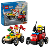 LEGO City 60458 Pizza vs. Fire Truck Race Car Pack
