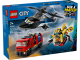 LEGO City 60462 Helicopter, Fire Truck & Submarine Remix
