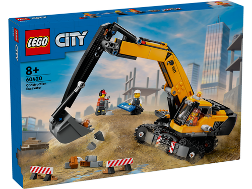 LEGO City 60420 Yellow Construction Excavator