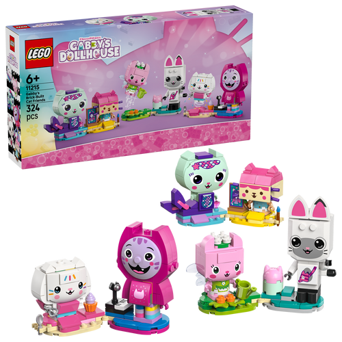 LEGO Gabby's Dollhouse 11215 Gabby's Brick-Built Cat Friends