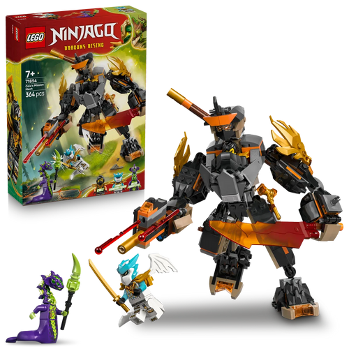 LEGO Ninjago 71854 Cole's Mission Mech & Dragon Zane