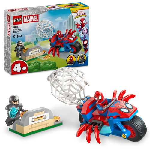 LEGO Spidey 11206 Spidey on his Motorcycle vs. Rhino