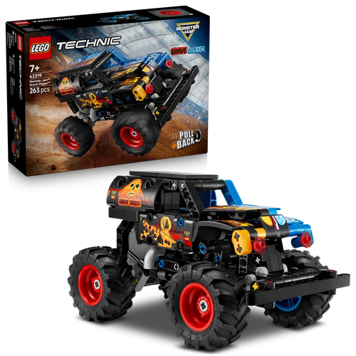 LEGO Technic 42219 Monster Jam Grave Digger Fire and Ice